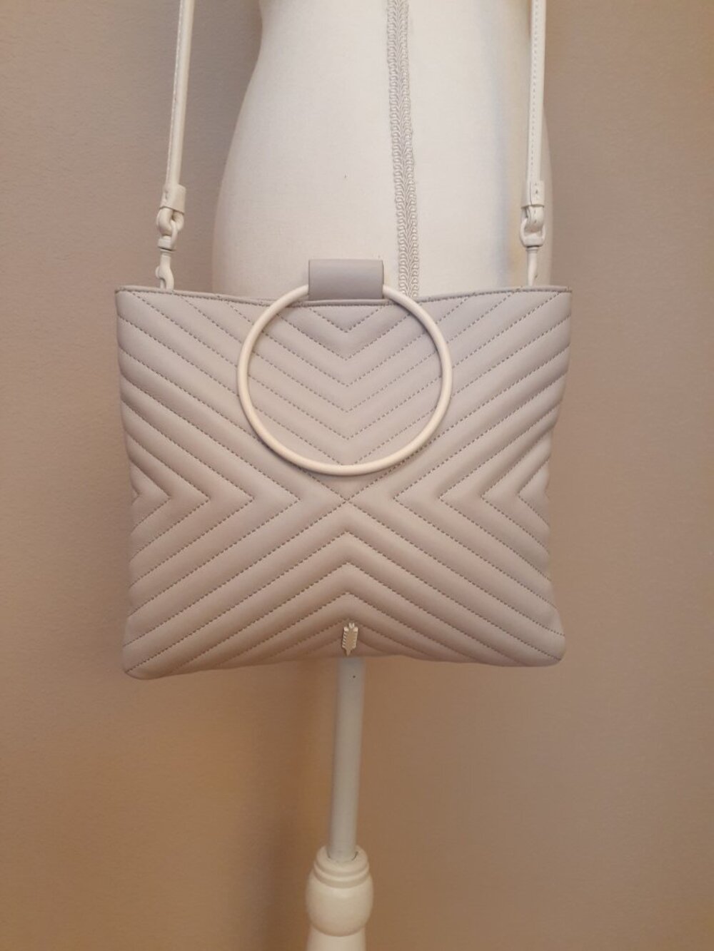 THACKER Leather  Quilted  Crossbody Purse